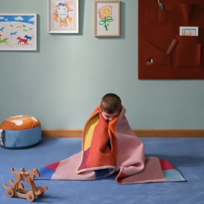 エルメス ヘリンボーン ベージュ生地 ホームテキスタイル：プレード、クッション、カシミヤ | Hermès